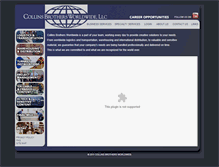 Tablet Screenshot of collinsbrosworldwide.com